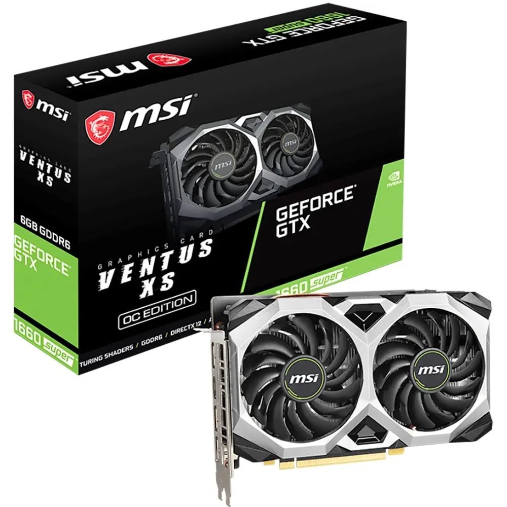 Видеокарта MSI Ventus nVidia GeForce GTX 1660 Super 1815MHz 6144MB 14000MHz 192 bit RTL [GTX SUPER VENTUS OC] | Компьютеры и