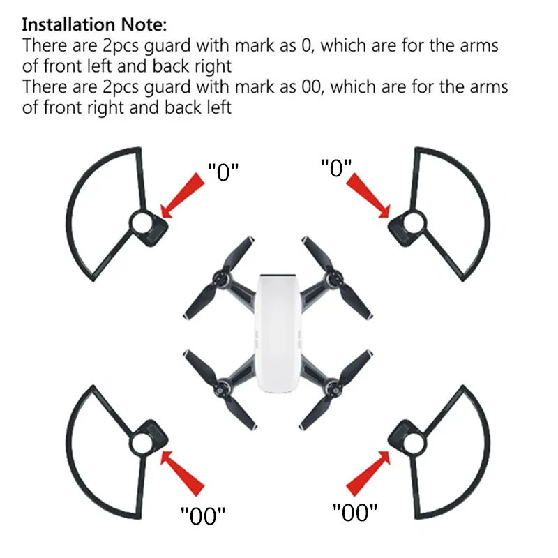Drone Propeller Guard 4730 Propeller Guard 4730F Propeller Protective Guard For DJI Spark Drone RC Mini Drone Quadcopter Accessoroies