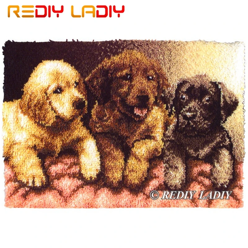 Наборы крючков с защелкой Сделайте свой собственный ковер гобелен для собак