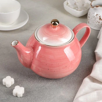 

Teapot "Milky Way", 900 ml, 20 × 13.5 × 14 cm, color pink