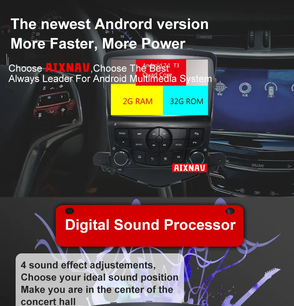 Автомобильный радиоприемник автомобильный мультимедийный плеер для Chevrolet Cruze DSP Android 7,1 2G 32G авто радио parktronic one навигация DIN gps