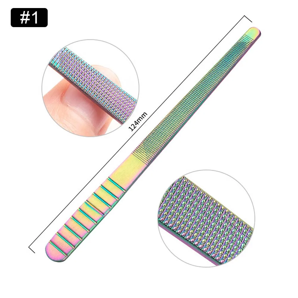 Pattern 1 Кусачки для ногтей из нержавеющей стали, Радужный пинцет, Машинка для удаления омертвевшей кожи, режущие плоскогубцы-ножницы, инструменты для маникюра и дизайна ногтей - Цвет: Pattern 1