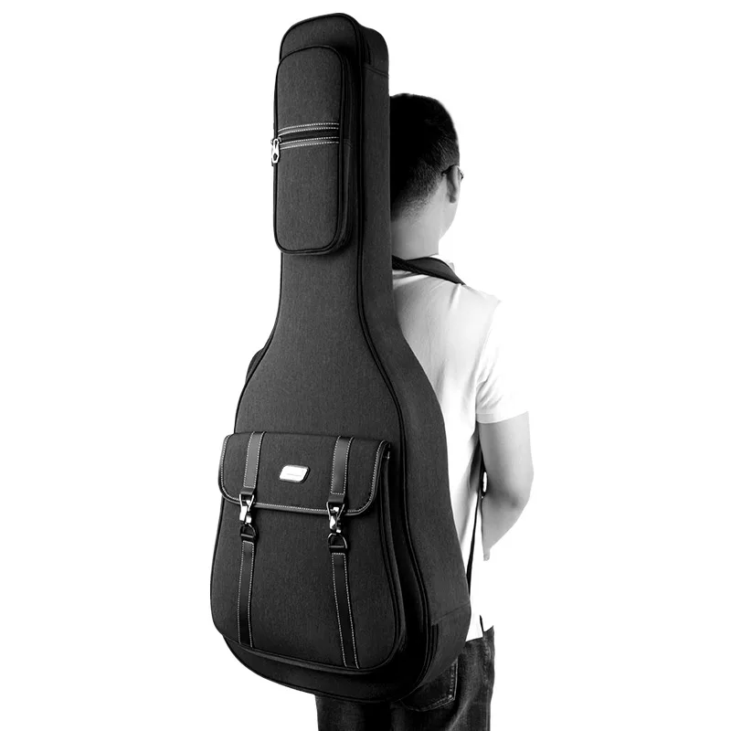 Guitar Bag 41 inch Ballad Guitar Piano Bales 36/38 Classical Thicken Pad Case Solid Color Waterproof Wearable Bag Backpack guitar bag