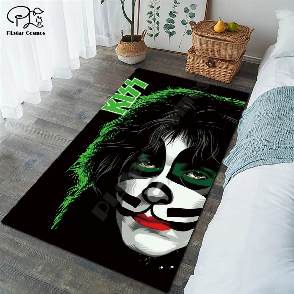 

Classic KISS Carpets Soft Flannel 3D Printed Rugs Mat Rugs Anti-slip Large Rug Carpet Home Decoration style-6