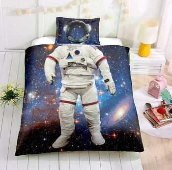 

Kid Bedding Set Cartoon New Design Astronaut Clothes Design Comfortable Home Textiles Duvet Pillowcase TM05