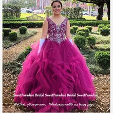 Роскошные бальные платья с серебряными бусинами и кристаллами, длинное Многоуровневое бальное платье с оборками, милое 16 платье для торжеств, Vestidos De 15 Anos