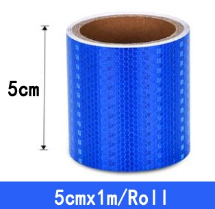 Bike Body Reflective Safety Stickers Reflective Safety Warning Conspicuity Tape Film Sticker Strip Bicycle Accessories 5cmx1m