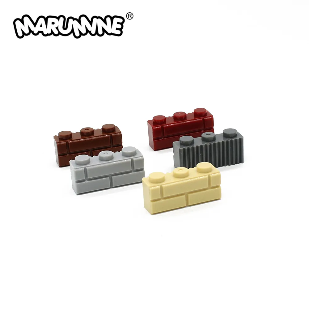 MARUMINE 150 шт. 1x3 точки кирпичи Cube City части дома настенные строительные блоки