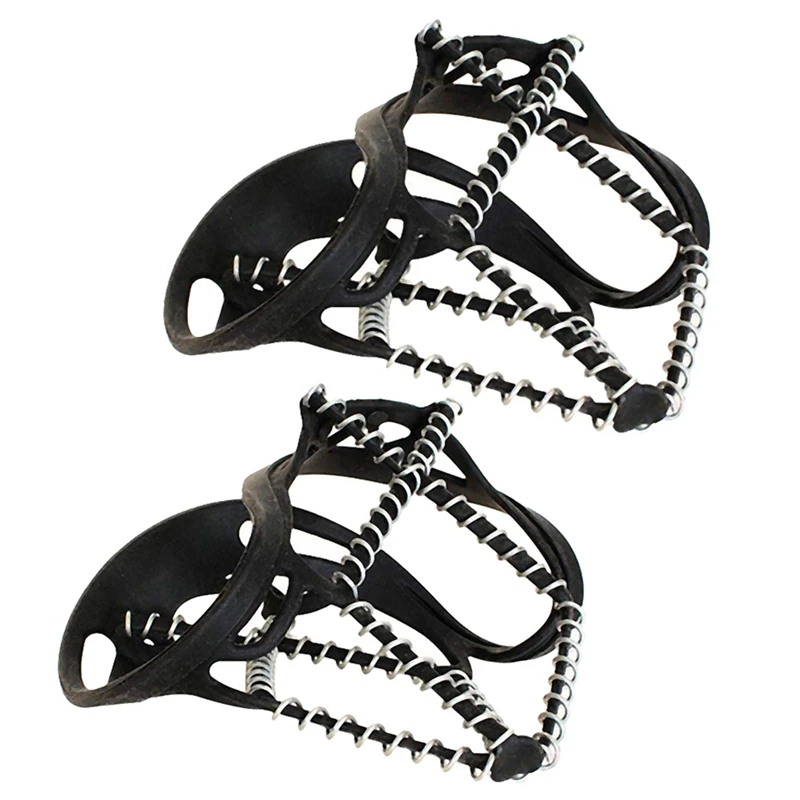 

1 Pair Universal Size Walk Traction Cleats For Walking On Snow And Ice,Anti-Slip Ice Grips Traction Cleats Grippers Spikes Cramp