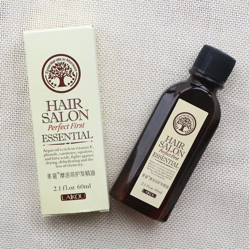 Hair Oil Argan Oil 60ml Clean Hair Curly Hair Treatment Hair Care Salon Essential Dropshipping SMJ