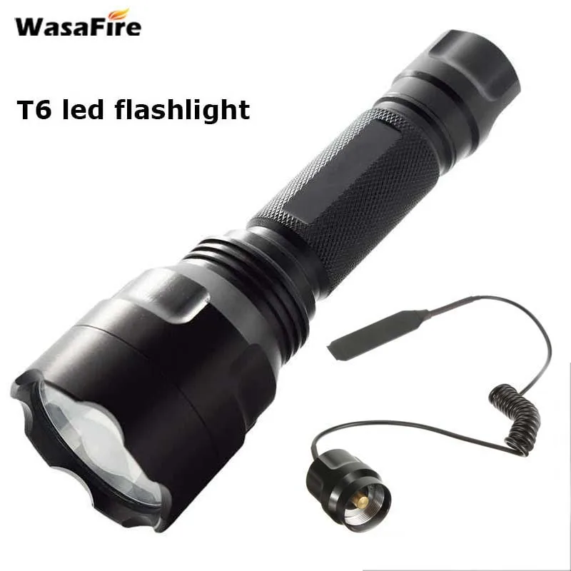 Фонарь Wasafire XM-L T6 C8 3800 люмен 5 режимов светодиодный фонарь для самообороны с