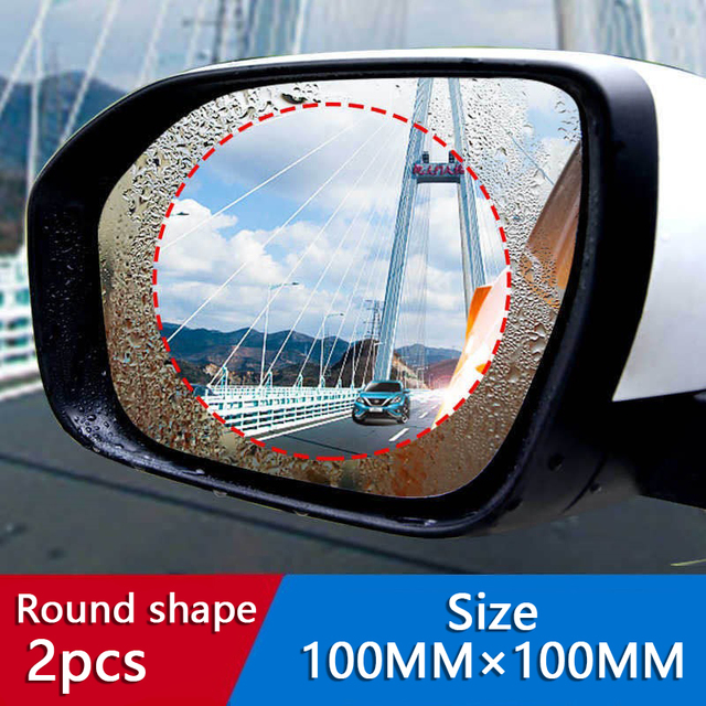 Sticker  Rainproof Film For Car Rearview Mirror Glass Accessories Window Tinting For AUTO Rain Film Clear Sight In Rain