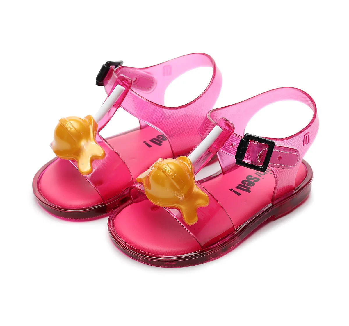 Детские Мини-сандалии Новые прозрачные сандалии для девочек детские ПВХ сандалии для мальчиков детская пляжная обувь Нескользящая обувь для малышей Size19-31