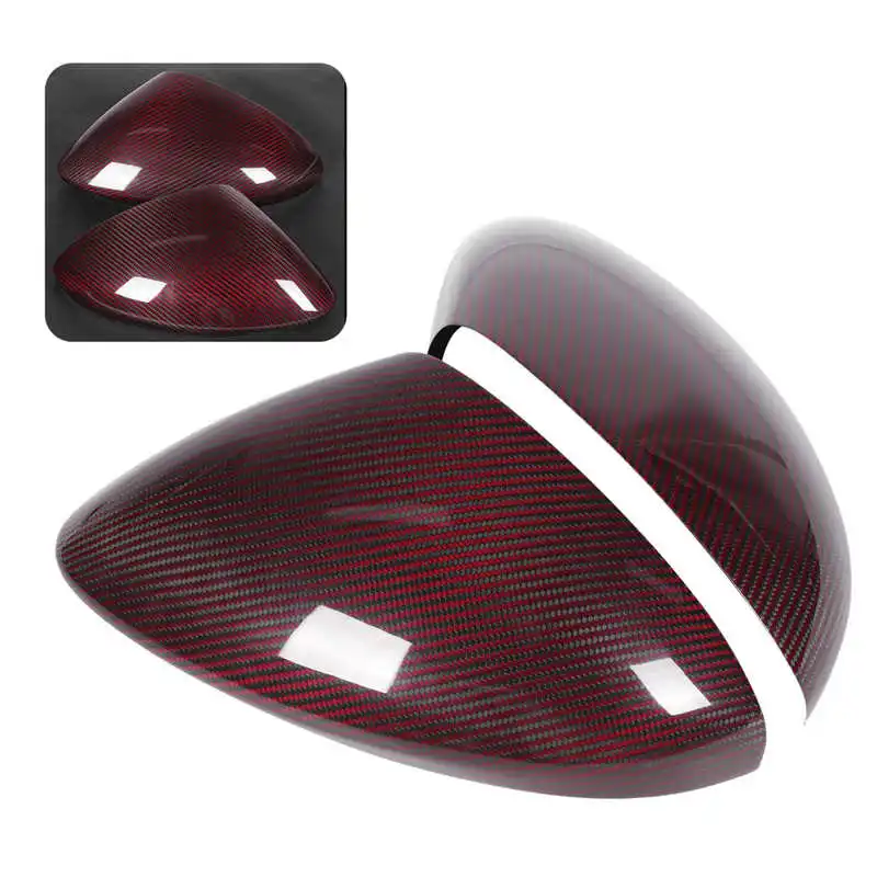 

Rearview Mirror Cover Cap Exterior Carbon Fiber Housing Fit for Alfa Romeo Stelvio 2015 2016 2017 2018 2019 2020