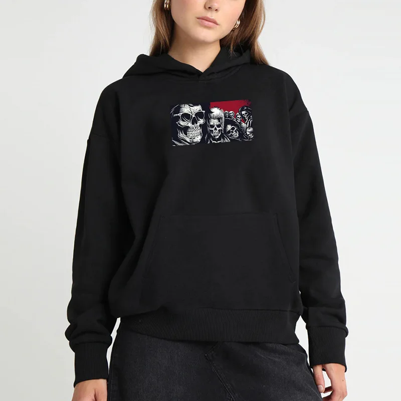 

2020 Men's Hoodie Sweatshirts Loose Long Sleeve Skull Jacket Warm Pullovers Tops Spring Casual Hoodies Top Blouse Tracksuits