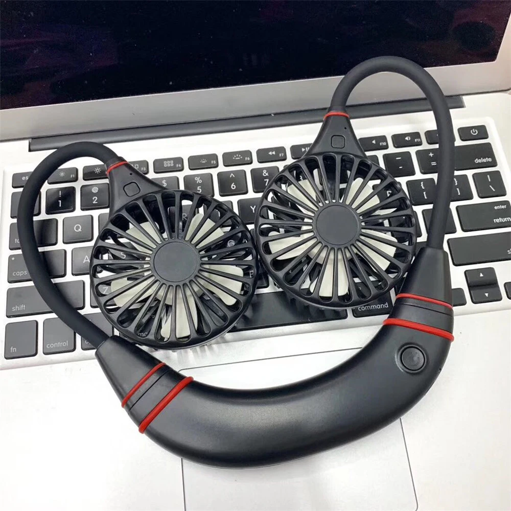 Нашейный вентилятор Neckband Mini USB портативный вентилятор с перезаряжаемой батареей маленькие настольные вентиляторы ручной охладитель
