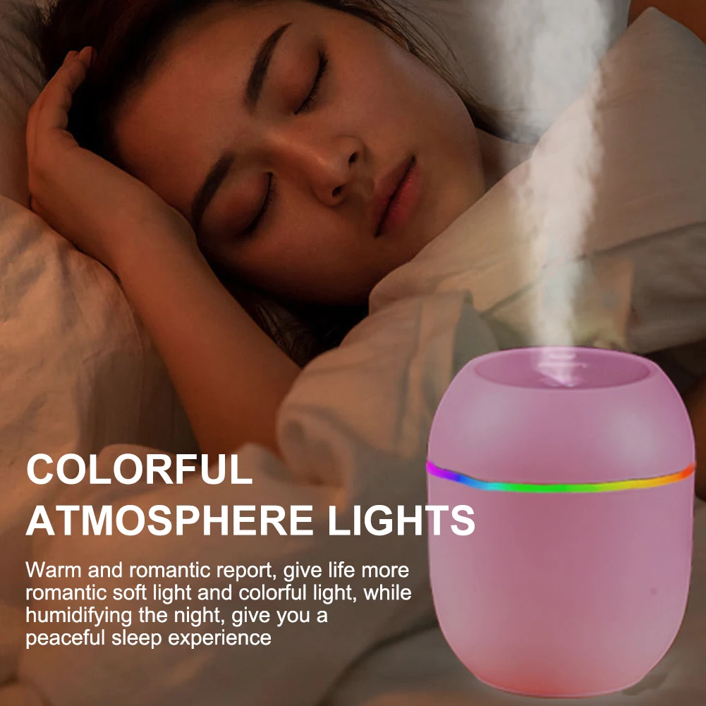 Mini humidificateur d'air 250ml, diffuseur d'arôme mignon avec veilleuse,  purificateur silencieux USB, brumisateur Cool pour maison, chambre, bureau,  voiture - AliExpress