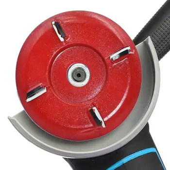 

Wood Carving Cutter Disc for 16mm Angle Grinder Sculpting Tool 4 Teeth Shovel Plate Woodworking Milling Attachment