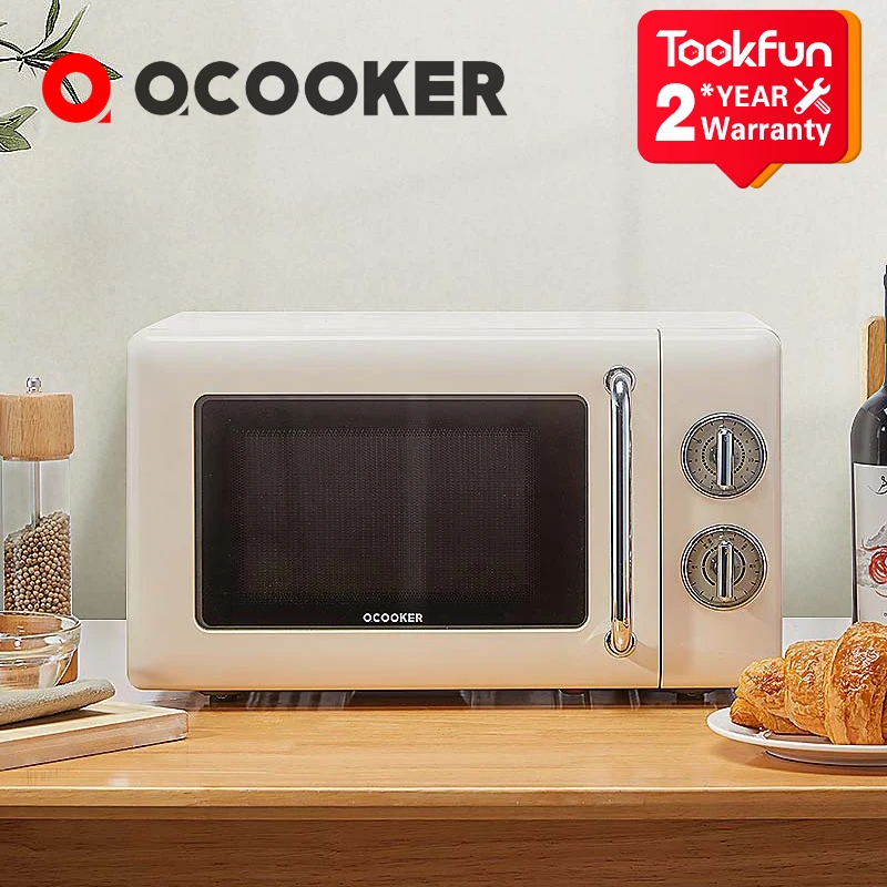 Новинка 2021 QCOOKER микроволновые печи для пиццы кухонные печь в стиле ретро