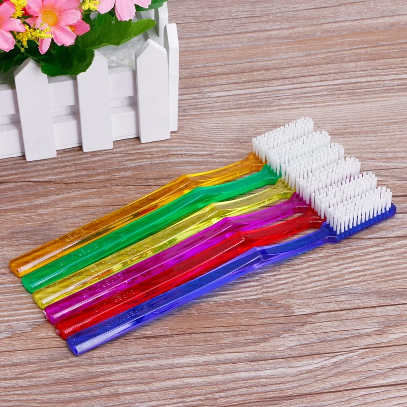 6x  Nano Dental Care Premium Hard Toothbrush Bristle Tooth Brush Set For Adult