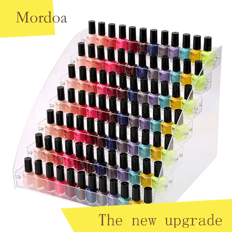 

Mordoa Acrylic Makeup Box Nail Polish Storage Organizer 234567 Layer Rack Jewelry Display Stand Cases & Displays Fashion 25inch