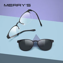 MERRYS DESIGN 2 w 1 magnes klips polaryzacyjny na okulary rama dla kobiet klip okulary okulary korekcyjne optyczne ramki S2786