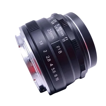 

Hot NEWYI 25mm F/1.8 Manual Focus MF Prime Lens for for Canon EOS M, M2, M3, M5, M6, M10, M100
