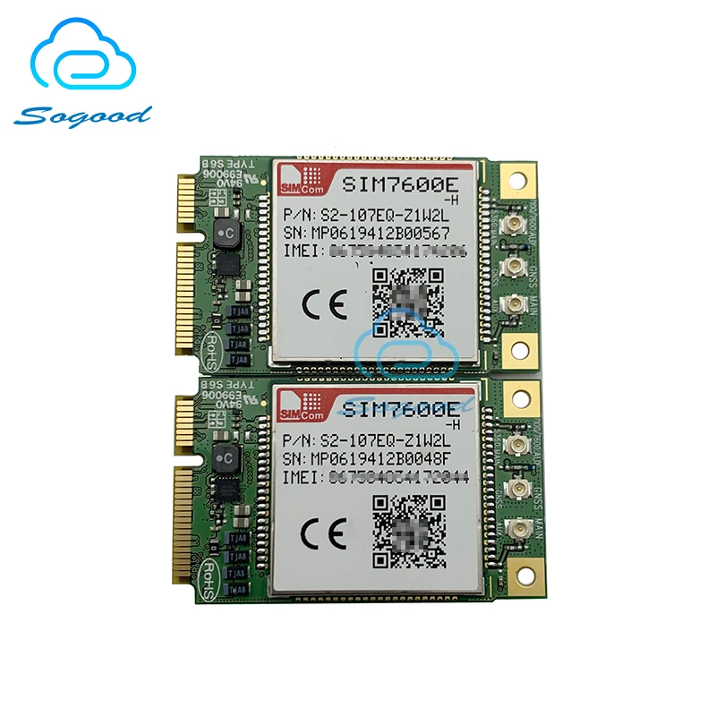 2 шт. SIMCOM SIM7600E H pcie LTE Cat4 модуль 100% новый и оригинальный без поддельных FDD для mini