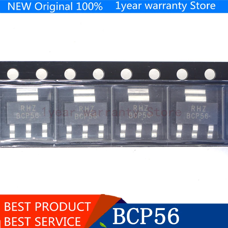 {Новый оригинал} 10 шт. BCP56 SOT223 BCP56T1G SOT-223 SMD транзистор NPN | Электроника
