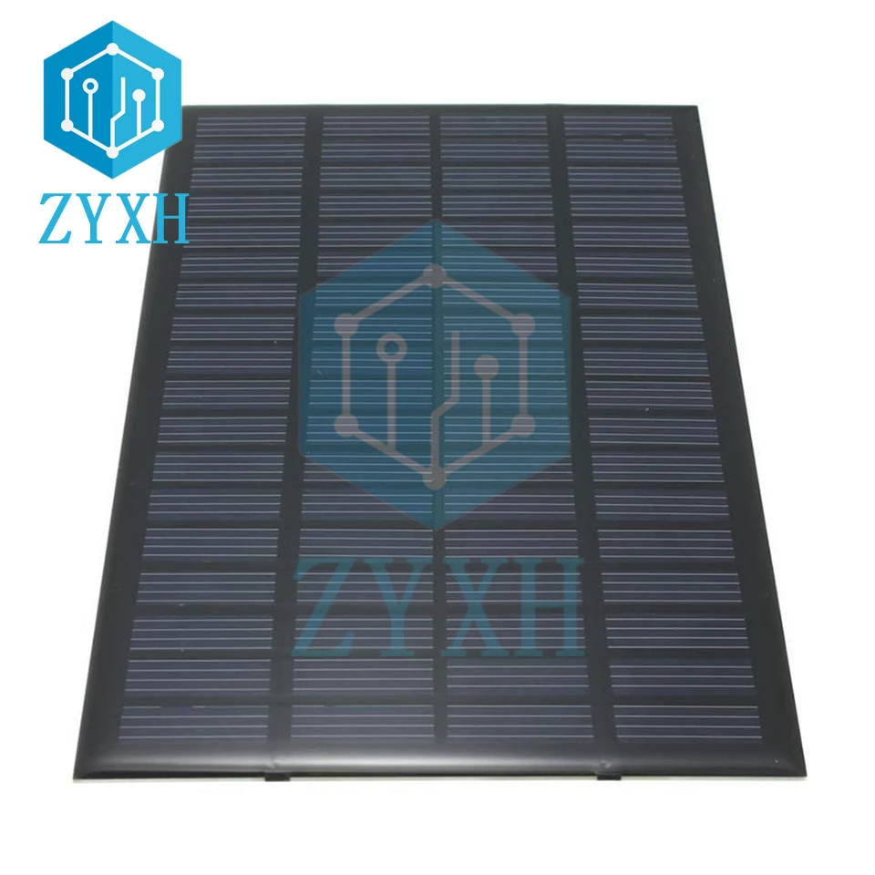 캠핑 배터리 휴대 전화 충전기에 여행을위한 미니 2.5W 18V 태양 전지 패널 다결정 실리콘 휴대용 태양계