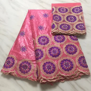 

High quality bazin riche getzner with beads wholesale 2020 latest arrival african lace fabric with cotton,Net Embroidery PL2958