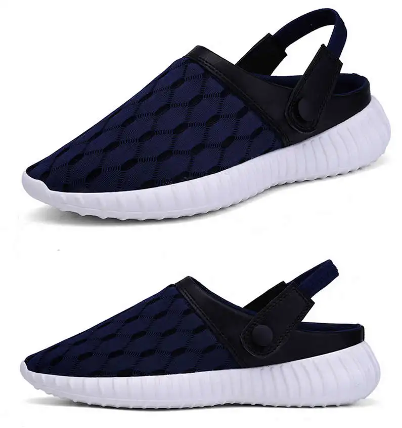 Comfort Men Shoes Casual Big Size Men's Home Slippers Fashion Mesh Soft Summer Sandals Crock Fishing Quick-drying Man Slipper B1