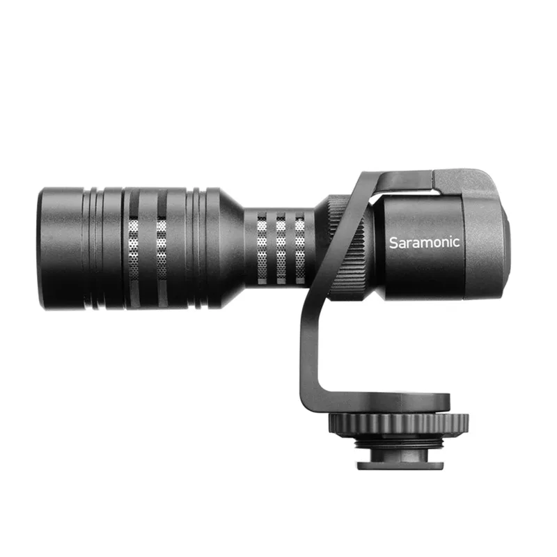 

Saramonic Vmic Mini Condenser Shotgun Microphone with TRS & TRRS Cable for iPhone 8 8 plus 7 Android Smartphones PC Tablet