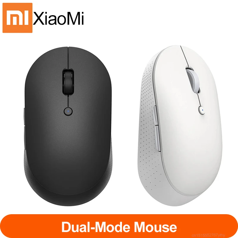 Новейшая беспроводная Двухрежимная мышь Xiaomi Mi бесшумная эргономичная Bluetooth USB