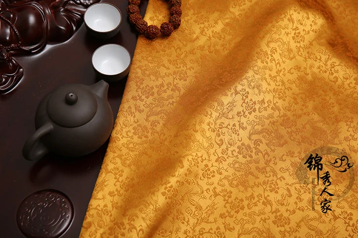 010 DIY Швейные принадлежности и ткани Longwen античный жаккардовый шелк атлас супер мягкий костюм в восточном стиле костюм Тан