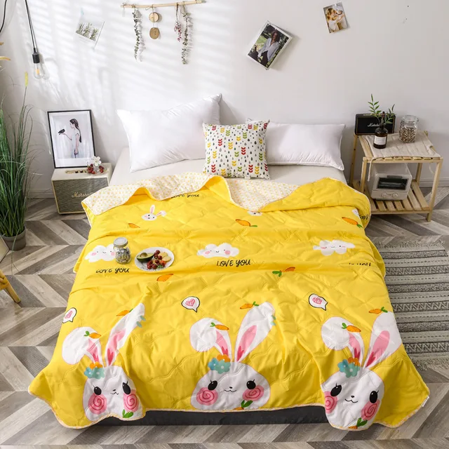 Summer Quilt Avocado Thin Polyester Air-conditioning Comforter Soft  Breathable Cool Blanket Pineapple Bed Cover Bedspread 150