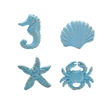 

4pcs Marine Animal Door Handle Sea Theme Cabinet Handle Children'S Room Door Handle Furniture Component