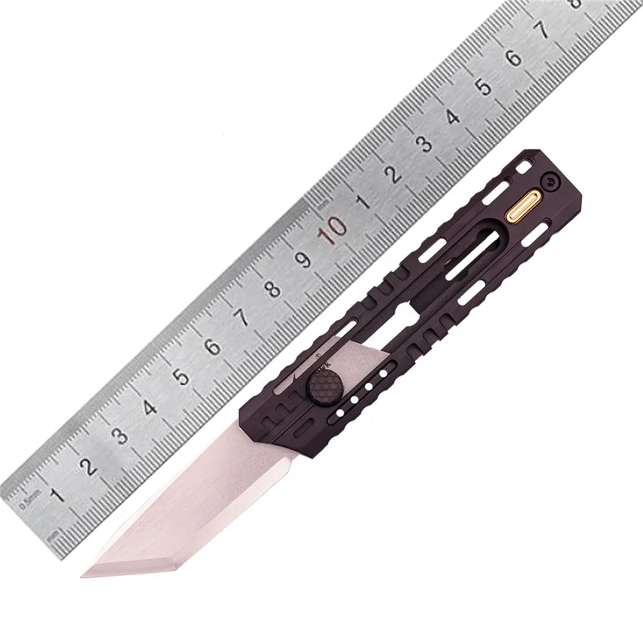 NAITHAWKMT3UtilityCutterKnifeD2BladePaperCuttingBladeTC21TitaniumAlloyHandle