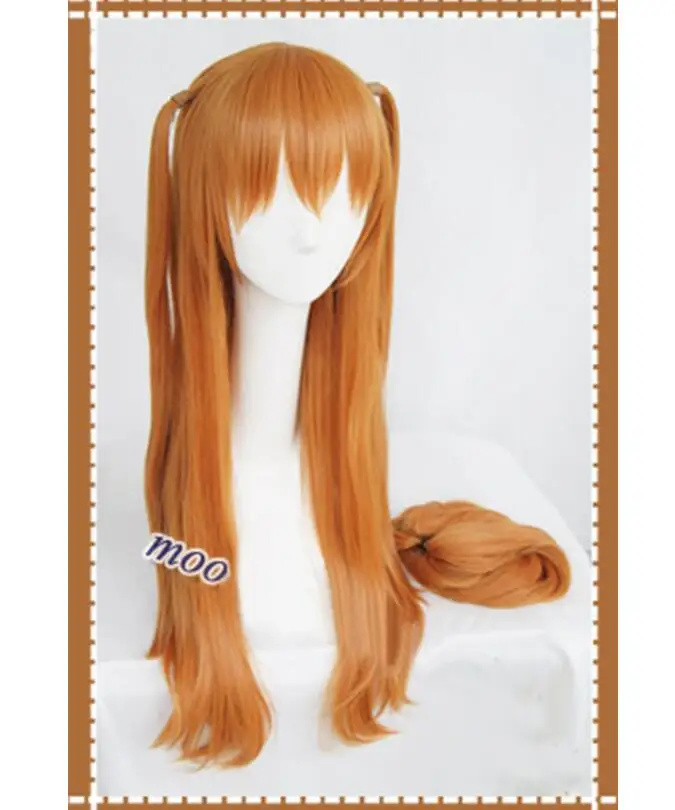 Cosplay&ware Anime Eva Asuka Langley Soryu Cosplay Wigs Long Orange With 2 Ponytail Clips Heat Resistant Synthetic Hair Wig & Cap -Zentai shop online He67c813f961a4461b736412d521dd99f3.jpg