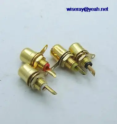 DHL/EMS 1000 шт позолоченные 4 цвета RCA гнездо Шасси Панель Крепление для аудио Video-A7