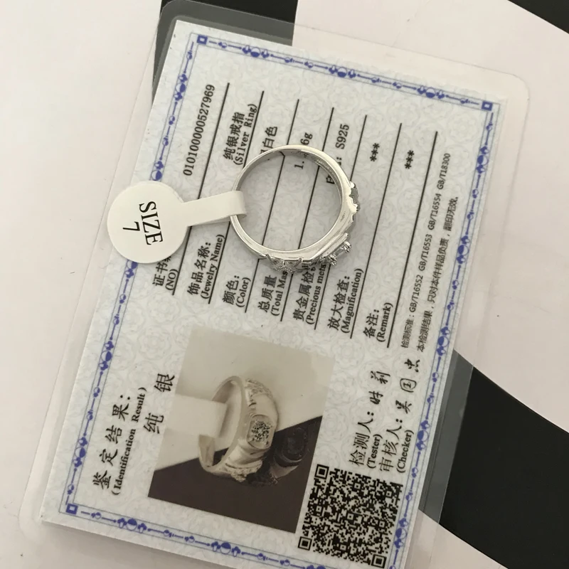 Yanleyu Настоящее 925 пробы Серебряное обручальное кольцо для мужчин и женщин круглый кубический цирконий обручальное ювелирное изделие кольцо на палец PR381