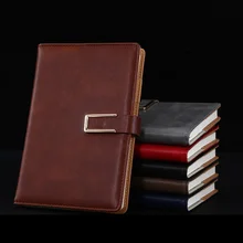 A5U блокнот с пряжкой в мягкой обложке с пряжкой, блокнот из искусственной кожи, деловой ежедневник, блокнот