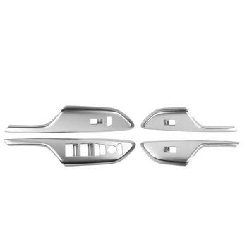 

Car ABS Armrest Inner Door Window Glass Switch Panel Cover Trim Frame for Honda Civic 10Th Sedan 2016 2017 2018