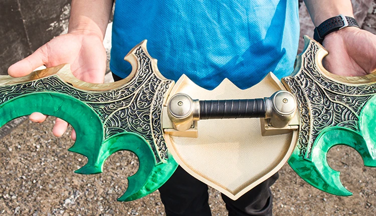 Cos WOW Illidan Stormrage Warglaive of Azzinoth игровое оружие для косплея реквизит 125 см 6,5 кг