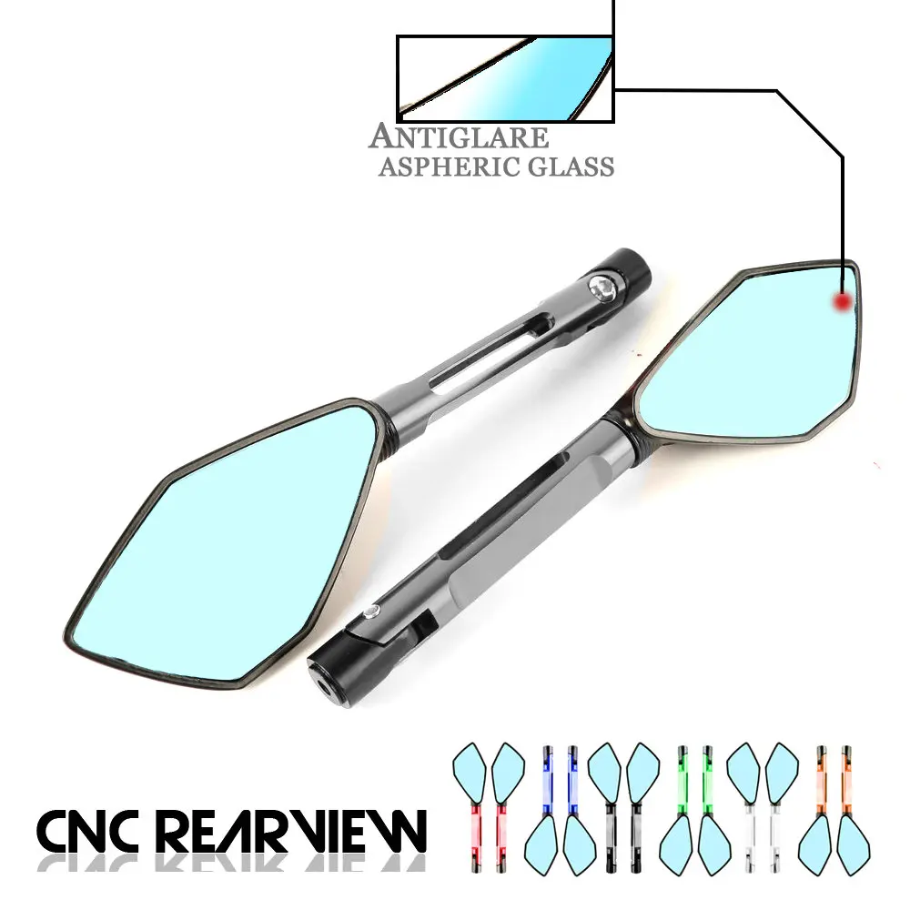 10mm 8mm Motorcycle Mirror Moto Accessoire Bar End Rear View Side Motorbike Mirrors For YAMAHA YZF R1 R1M R6 FZ6R FAZER 99-19 | Автомобили