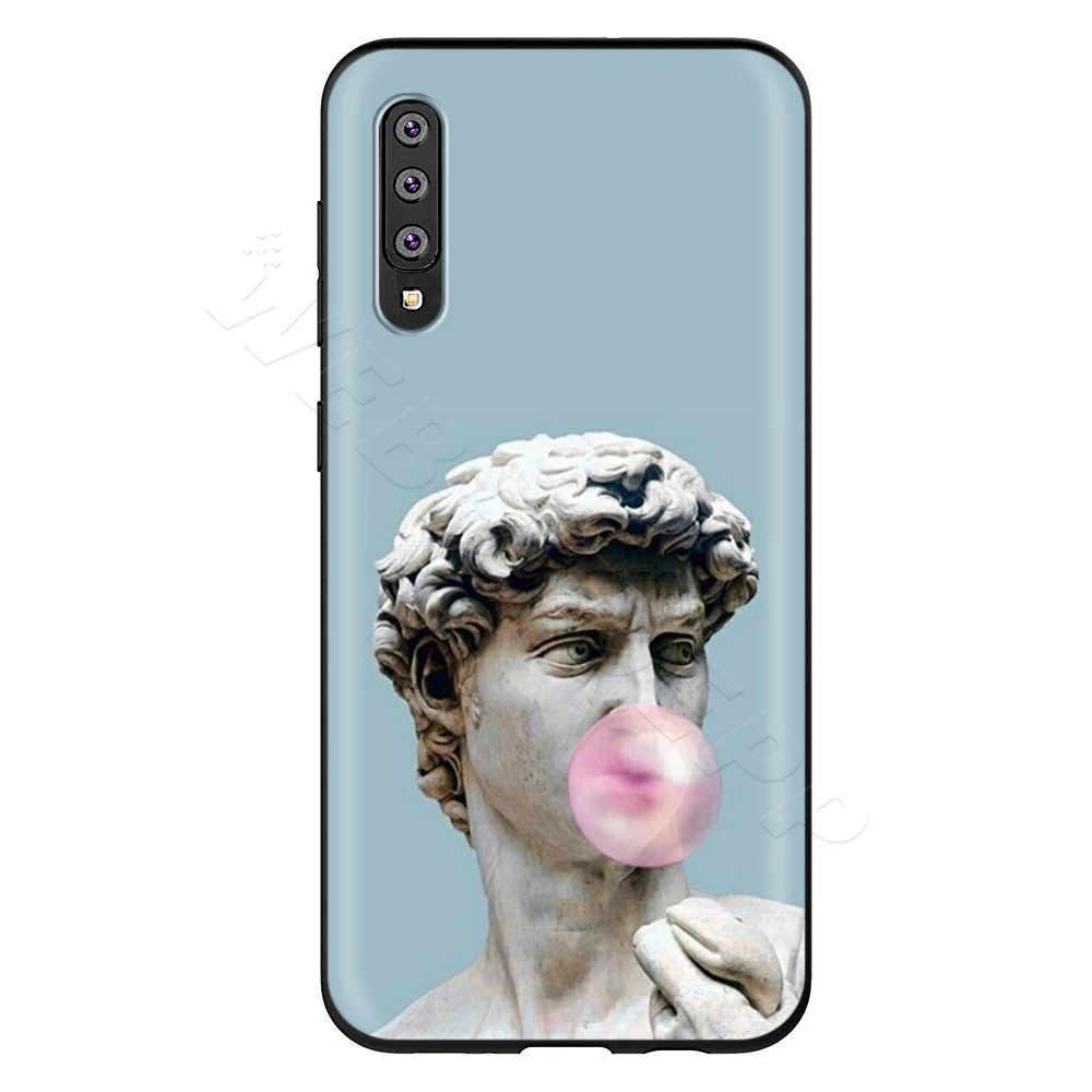 Webbedepp David статуи искусство чехол для samsung Galaxy S7 S8 S9 S10 Edge Plus Note 10 8 9 A10 A20 A30 A40 A50 A60 A70