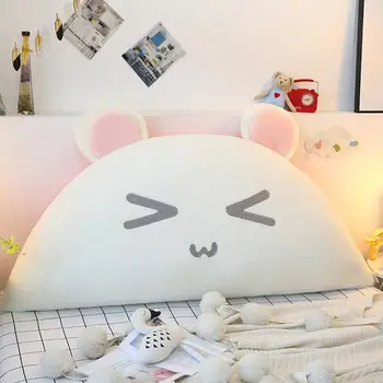 

Soft Rabbit Plush big Pillow Semicircular Rabbit Cushion Bedside Large Cushion or Large Pillow for bed and sofa