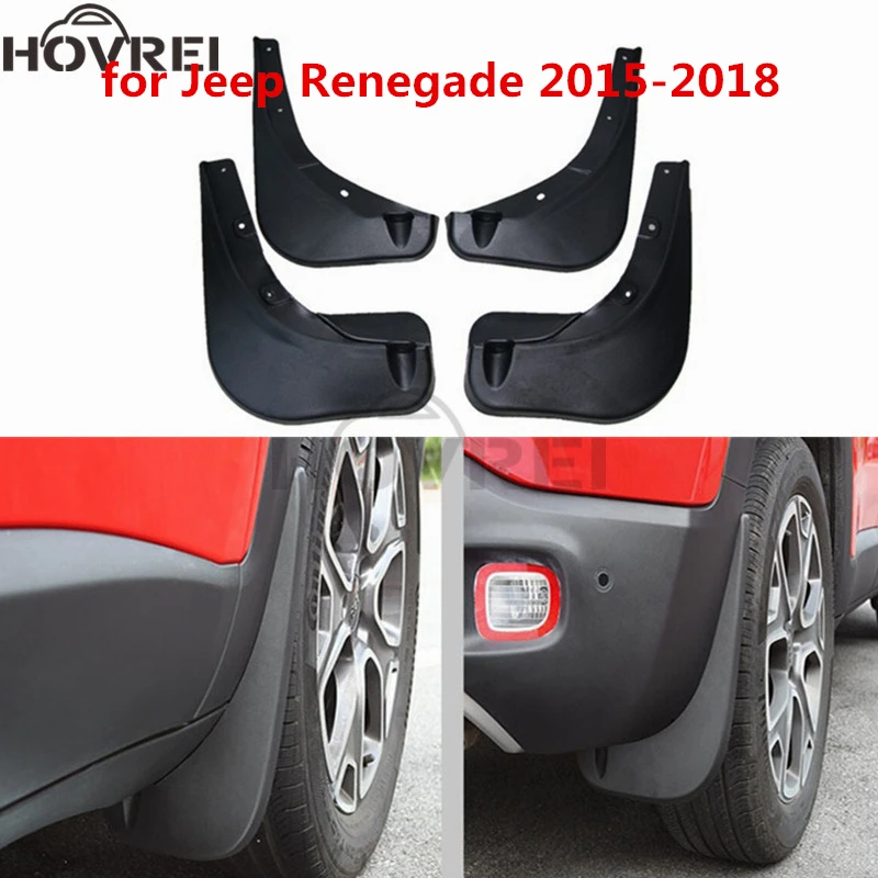 4 шт./компл. передние и задние брызговики для Jeep Renegade 2015 2016 2017 2018