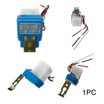 

12V 10A Rainproof Schools Auto On Off Photo Electric Mini Automatic Factories Street Light Switch Wide Use Outdoor Gardens