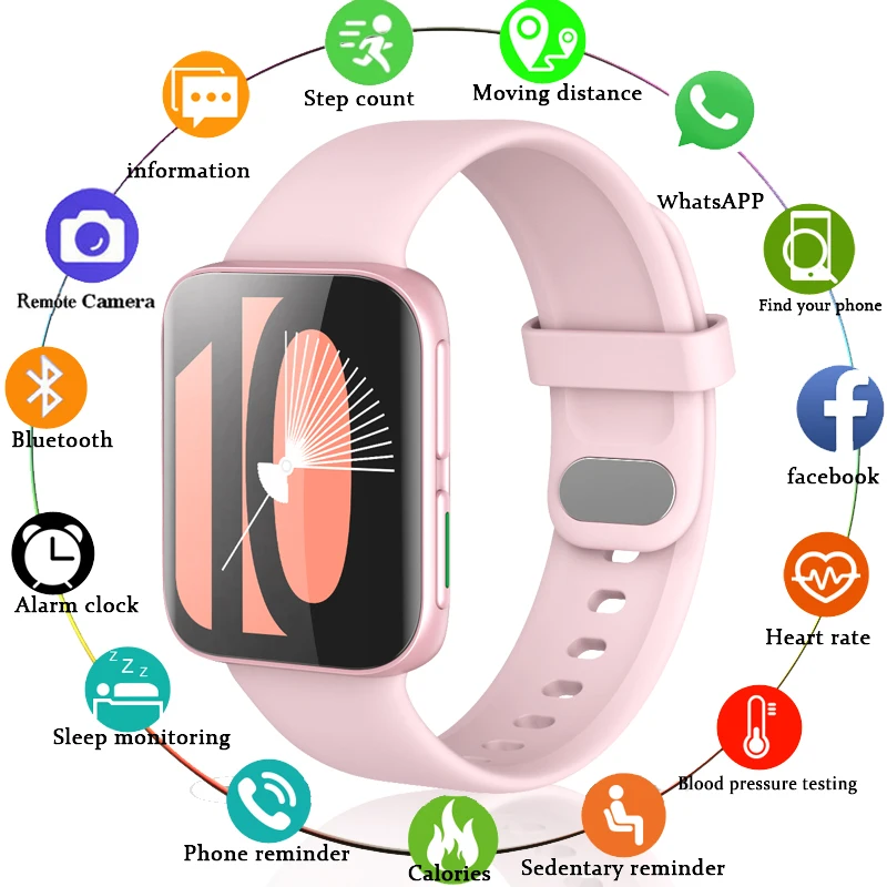 2021 New 1.75-inch Color Screen Smart Watch Women Men Waterproof Bletooth Call Smartwatch Sport Fitness Tacker Ladies Watches
